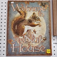 Welcome to the Nuthouse Tin Sign