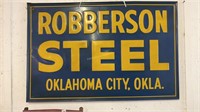 ROBBERSON STEEL Oklahoma City sign