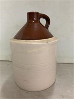 Antique 1gal stoneware jug - two tone