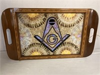 Masonic Butterfly Wing Serving Tray