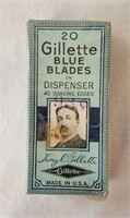 Vntg Gillette Blue Blades