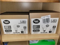 3 boxes of Great Value LED light bulbs see desc