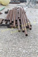 14 STICKS OF 2" PIPE, VARIOUS LENGTHS