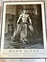 VINTAGE HERB RITTS POSTER “FRED WITH TIRES”