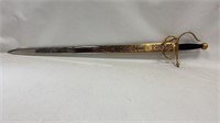 Vtg Steel Ornate Replica Rapier Sword Toledo Spain