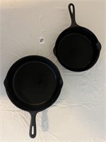 Griswold Cast Iron Skillet and Unknown Brand