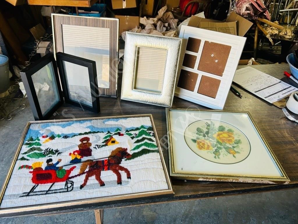 various picture frames & art