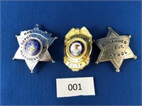3 Police Badges