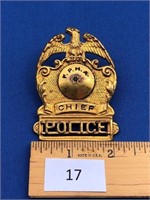 F.P.H.A. Chief Police Hat Badge