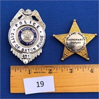 2 Badges - City of Baton Rouge Police and
