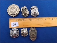 6 Fire/Rescue Department Badges