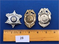 3 Badges - Keithsburg, Il Special Police, Plus…