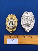 2 Security Badges - Allied Security & Regional