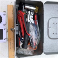 Lockbox with key, includes tools