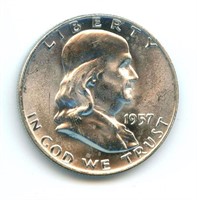 1957 Franklin Half Dollar - Nice Uncirculated