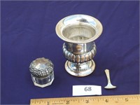 Silver toothpick & Small ring jar
