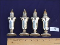 4 Sterling Silver S & P shakers