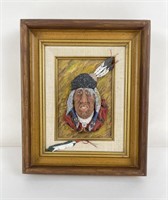 Jim Dunlap Missoula Montana Indian Bust