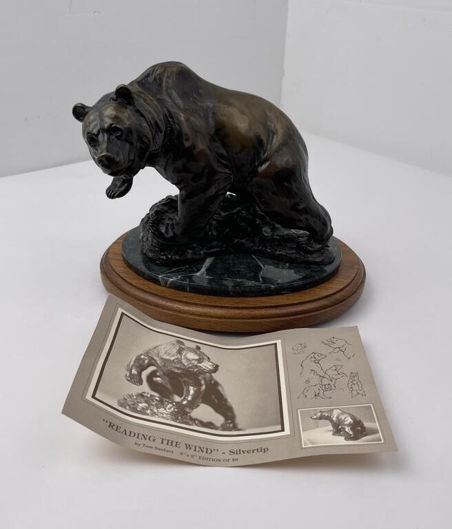 Tom Saubert Montana Silvertip Grizzly Bear Bronze