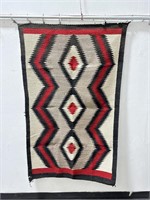 Navajo Indian Eye Dazzler Blanket Rug