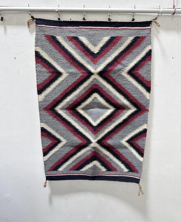 Navajo Indian Ganado Eye Dazzler Blanket Rug