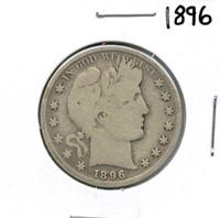 1896 Barber Silver Half Dollar