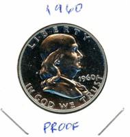1960 Franklin Proof Silver Half Dollar