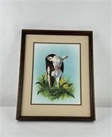Mimi Grant Montana Cow Gouache Painting