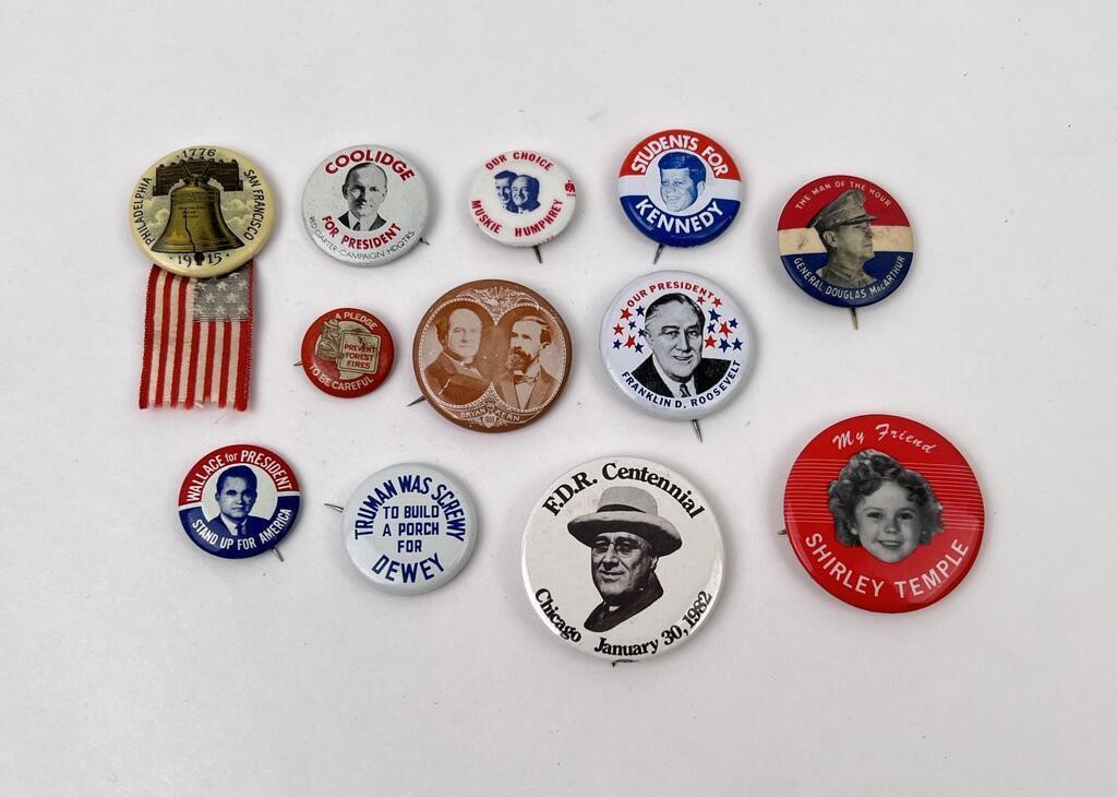 Collection of Political Buttons
