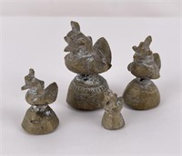 Antique Myanmar Burma Bronze Opium Weights