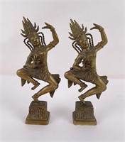 Apsara Cambodian Khmer Dancer Bronze Figures