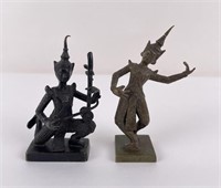 Antique Bronze Cambodian Figures