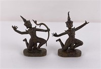 Antique Thailand Bronze Prince Rama Figures