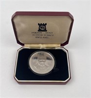 1974 Isle of Man Winston Churchill Silver Coin