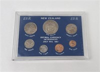 1967 New Zealand Coin Set