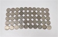 50 Eisenhower US Dollar Coins