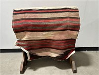 Navajo Indian Saddle Blanket Rug