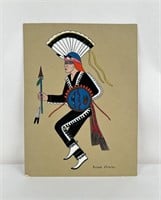 Richard Chinana Indian Gouache Painting