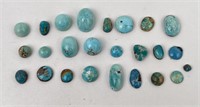 210 Carats of Jewelry Grade Turquoise Cabochons