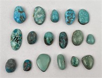 148 Carats of Jewelry Grade Turquoise Cabochons