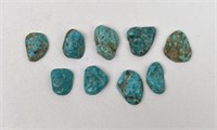 123 Carats of Jewelry Grade Turquoise Cabochons
