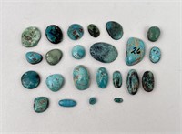 218 Carats of Jewelry Grade Turquoise Cabochons