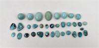 314 Carats of Jewelry Grade Turquoise Cabochons