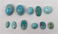 131 Carats of Jewelry Grade Turquoise Cabochons
