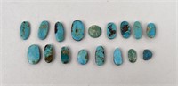 89 Carats of Jewelry Grade Turquoise Cabochons