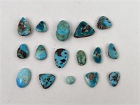 124 Carats of Jewelry Grade Turquoise Cabochons