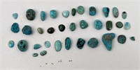 138 Carats of Jewelry Grade Turquoise Cabochons