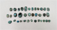 207 Carats of Jewelry Grade Turquoise Cabochons