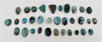 203 Carats of Jewelry Grade Turquoise Cabochons