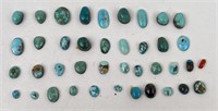 122 Carats of Jewelry Grade Turquoise Cabochons